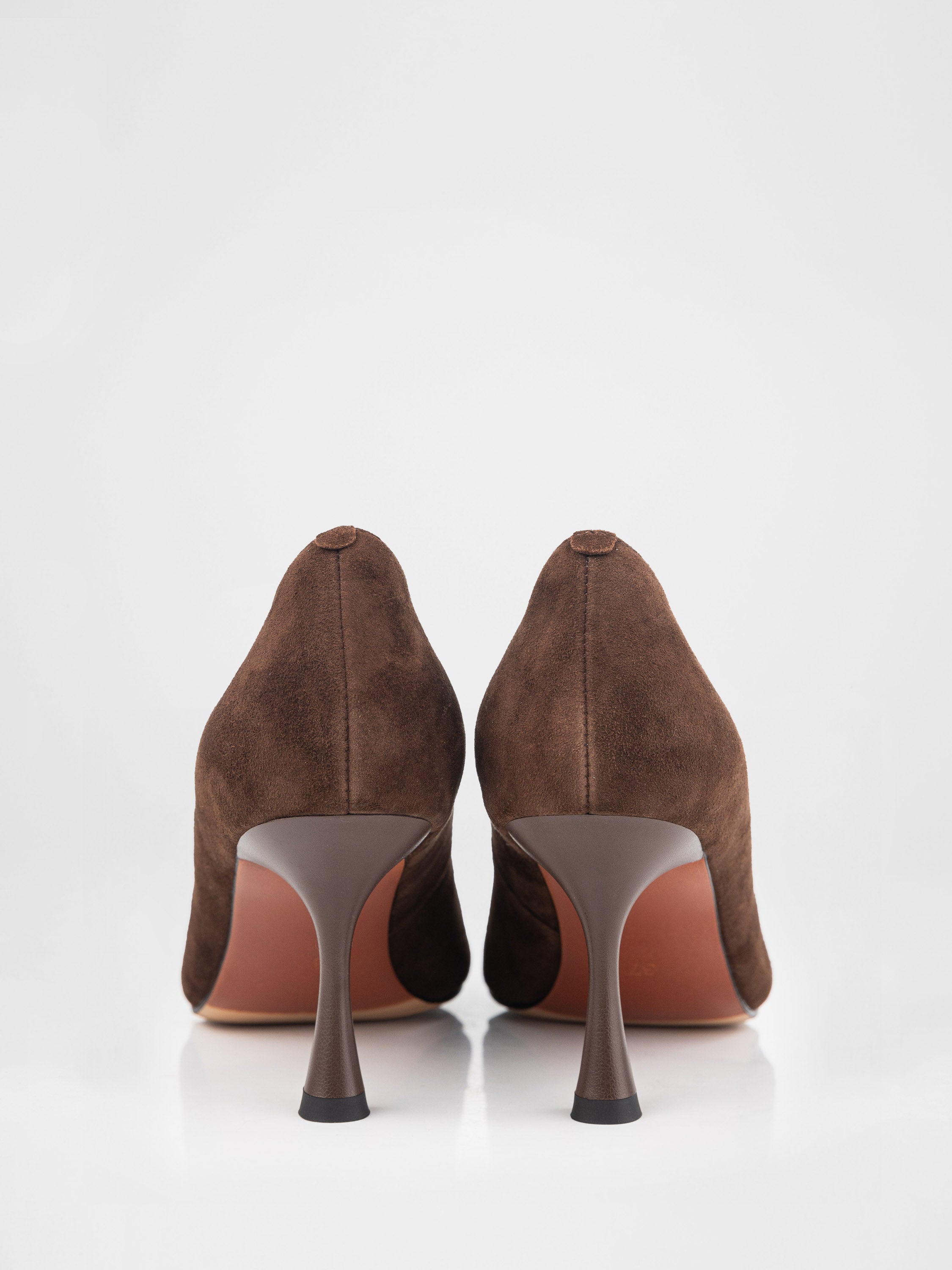 Замшеві човники у шоколадному кольорі