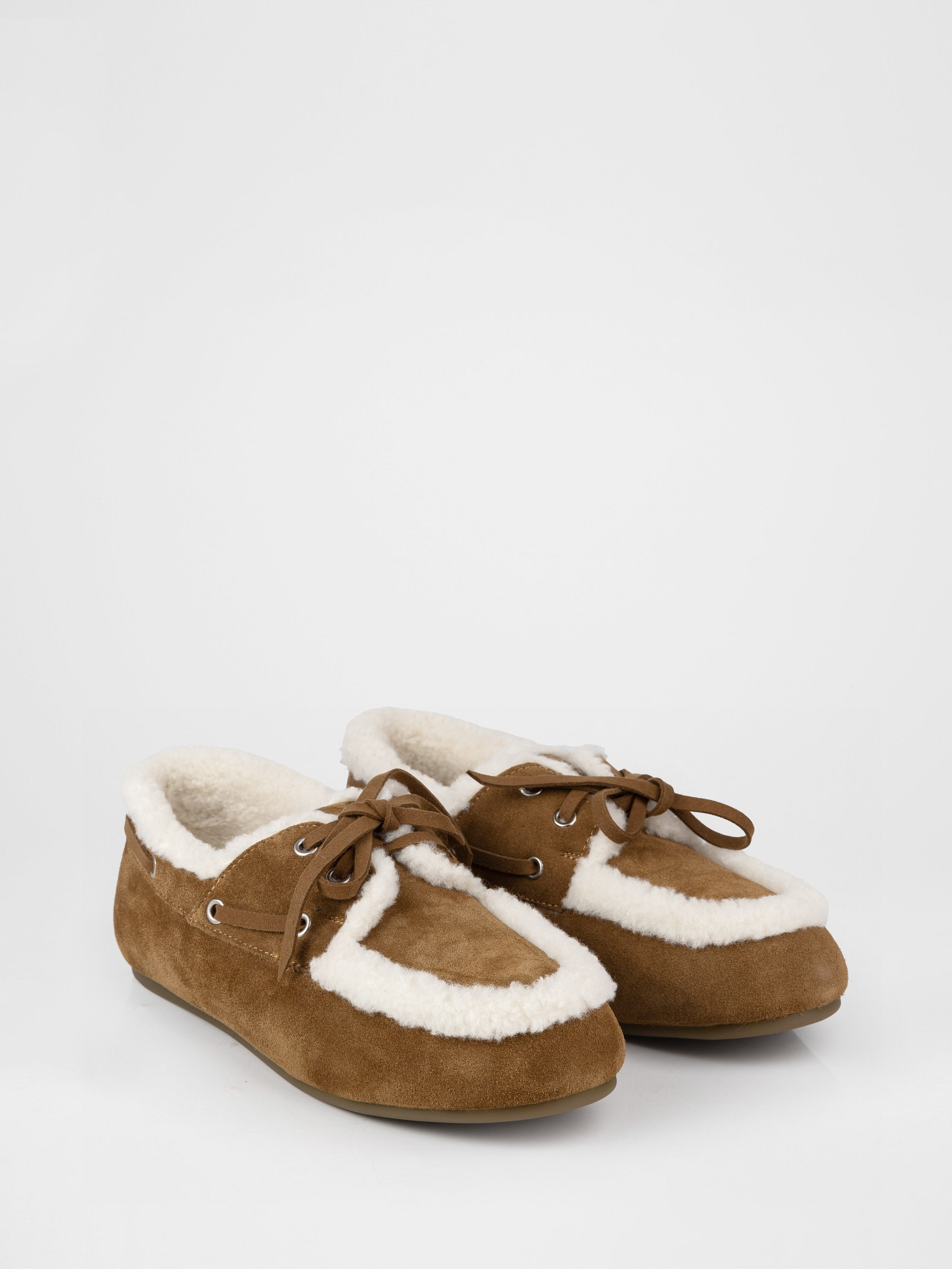 Лофери хутряні у кольорі карамель