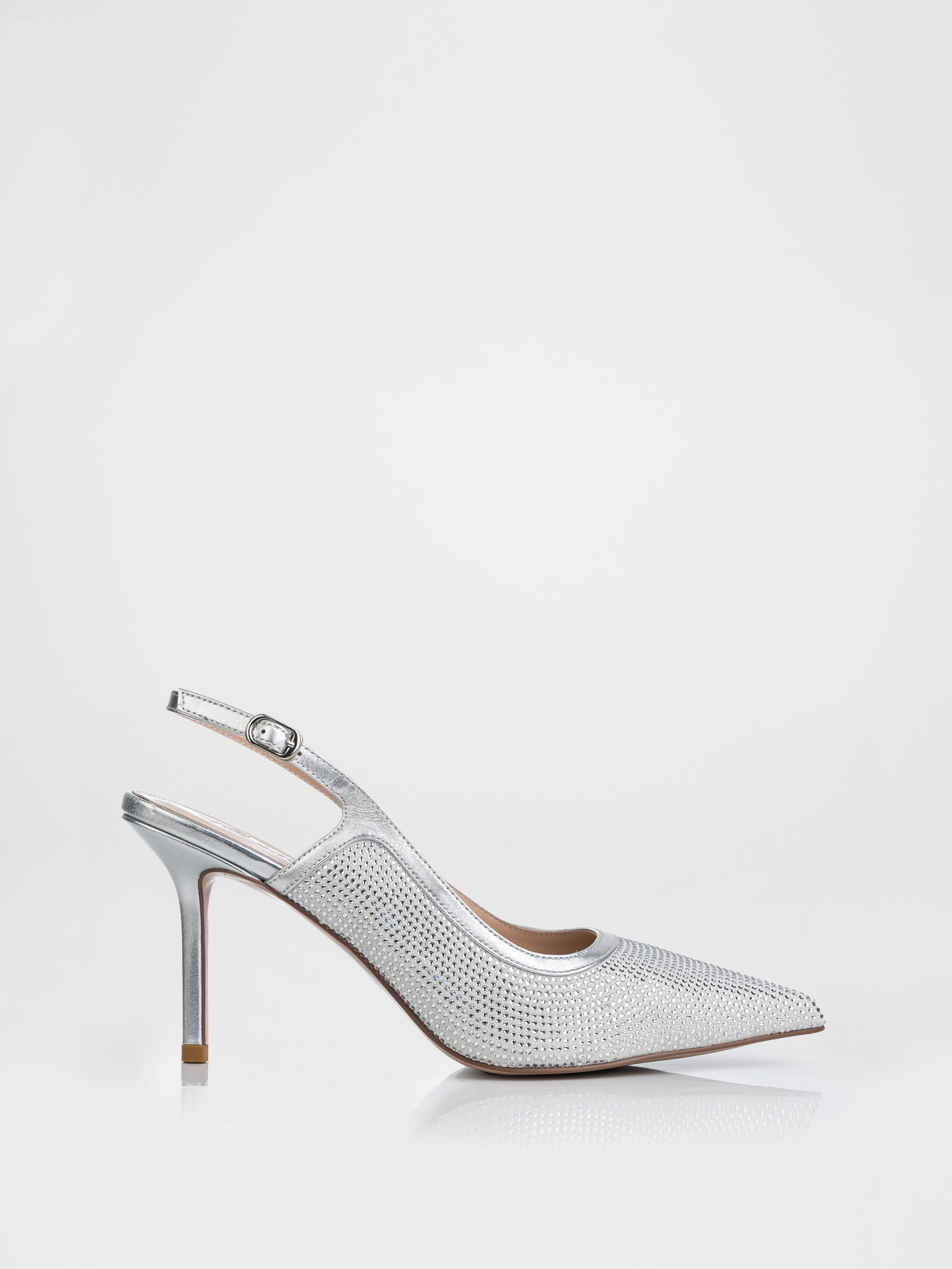 Слінгбеки у срібному кольорі декоровані камінням