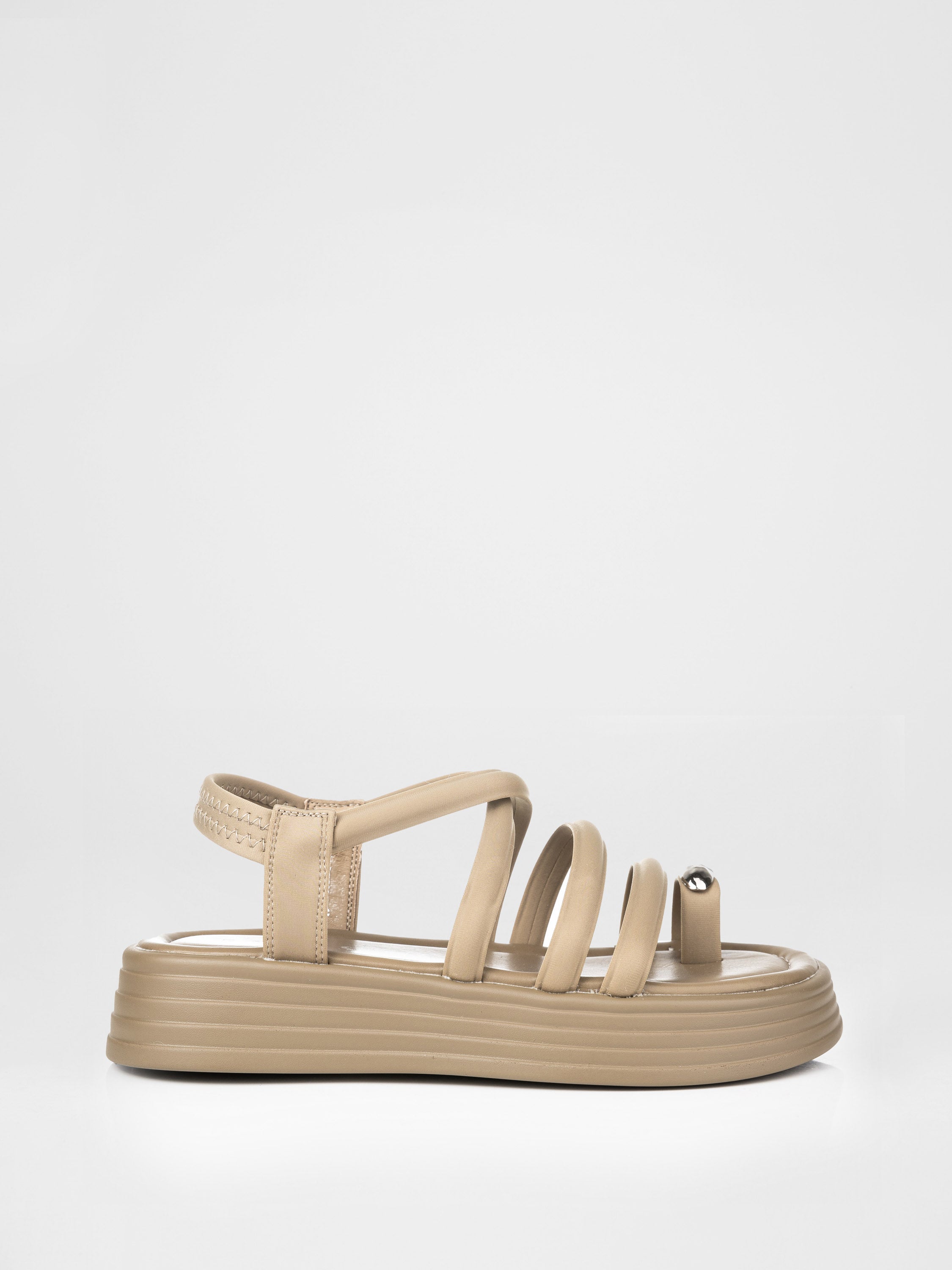 Босоніжки на платформі у кольорі хакі