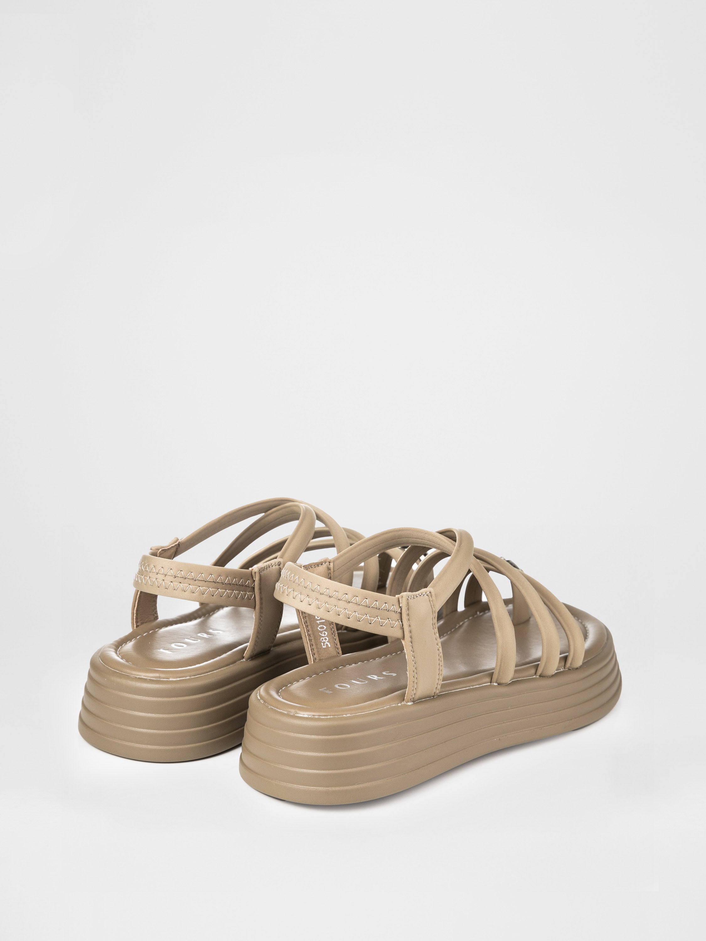 Босоніжки на платформі у кольорі хакі