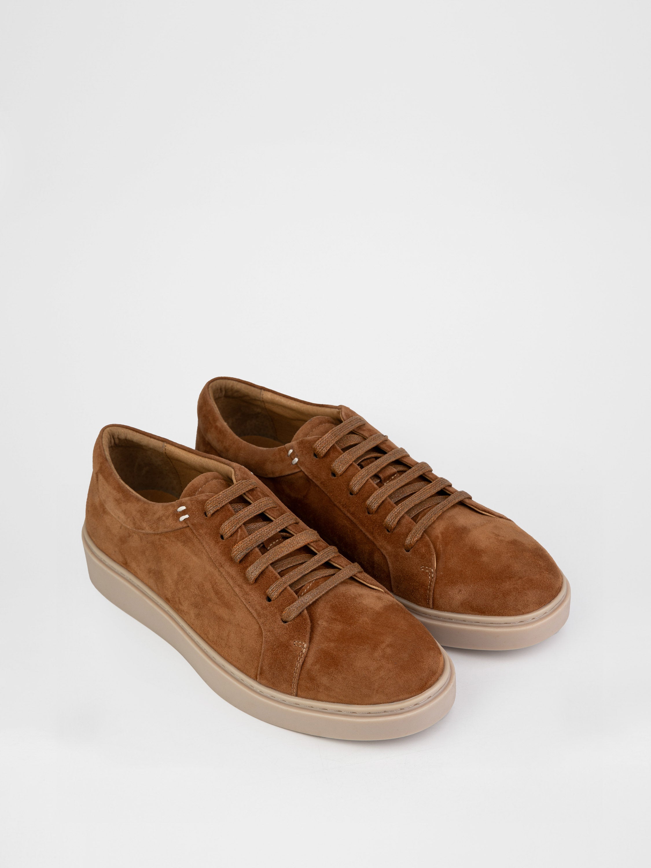 Замшеві кеди у рудому кольорі