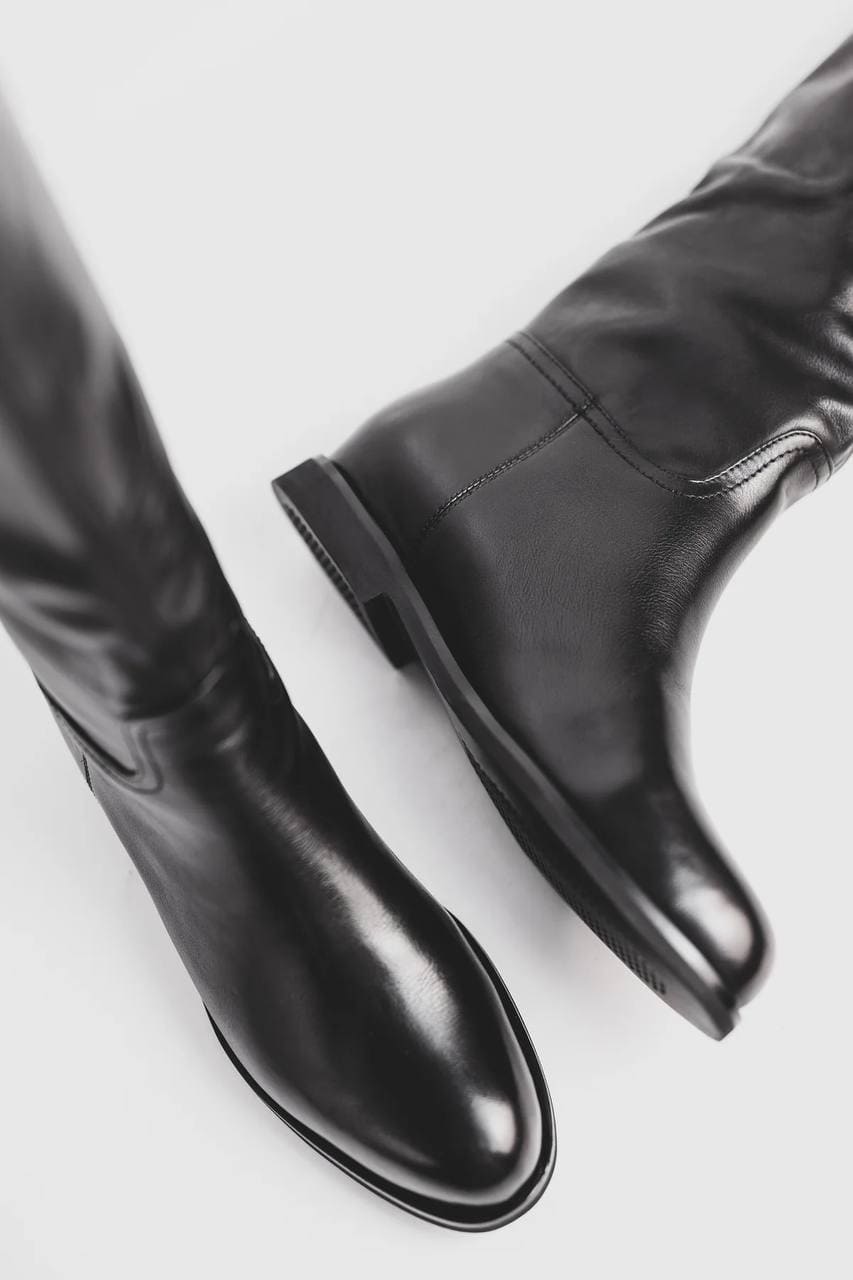 Кожаные сапоги Трубы