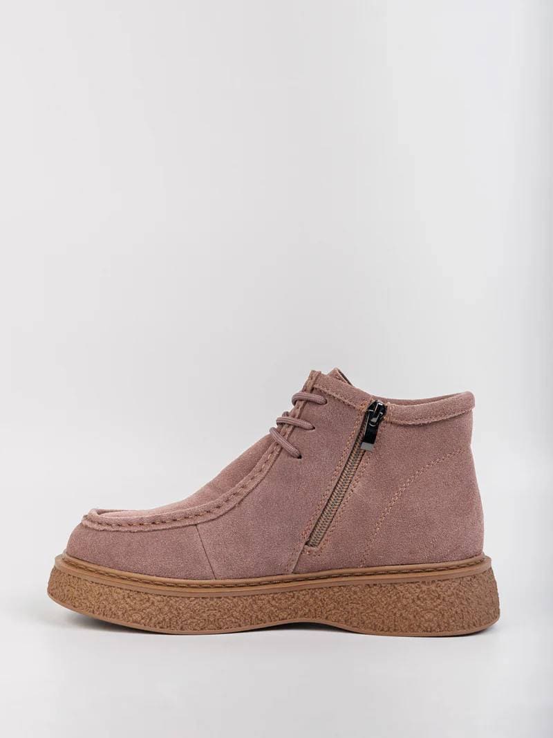 Замшеві черевики у кольорі хакі