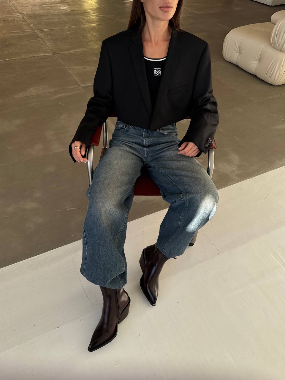 Ковбойки у насичено-винному кольорі