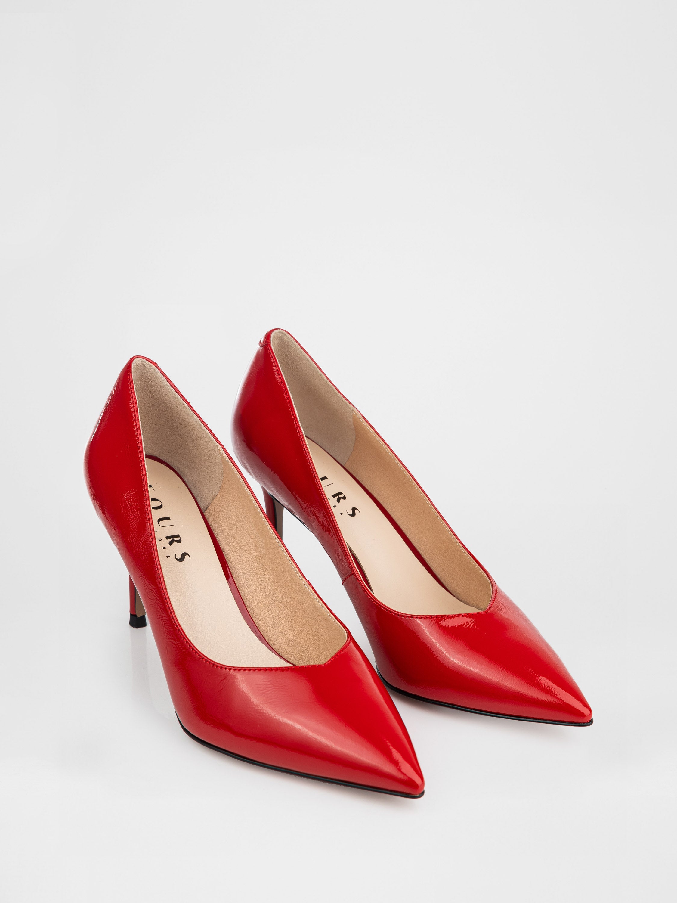 Туфлі човники у червоному кольорі