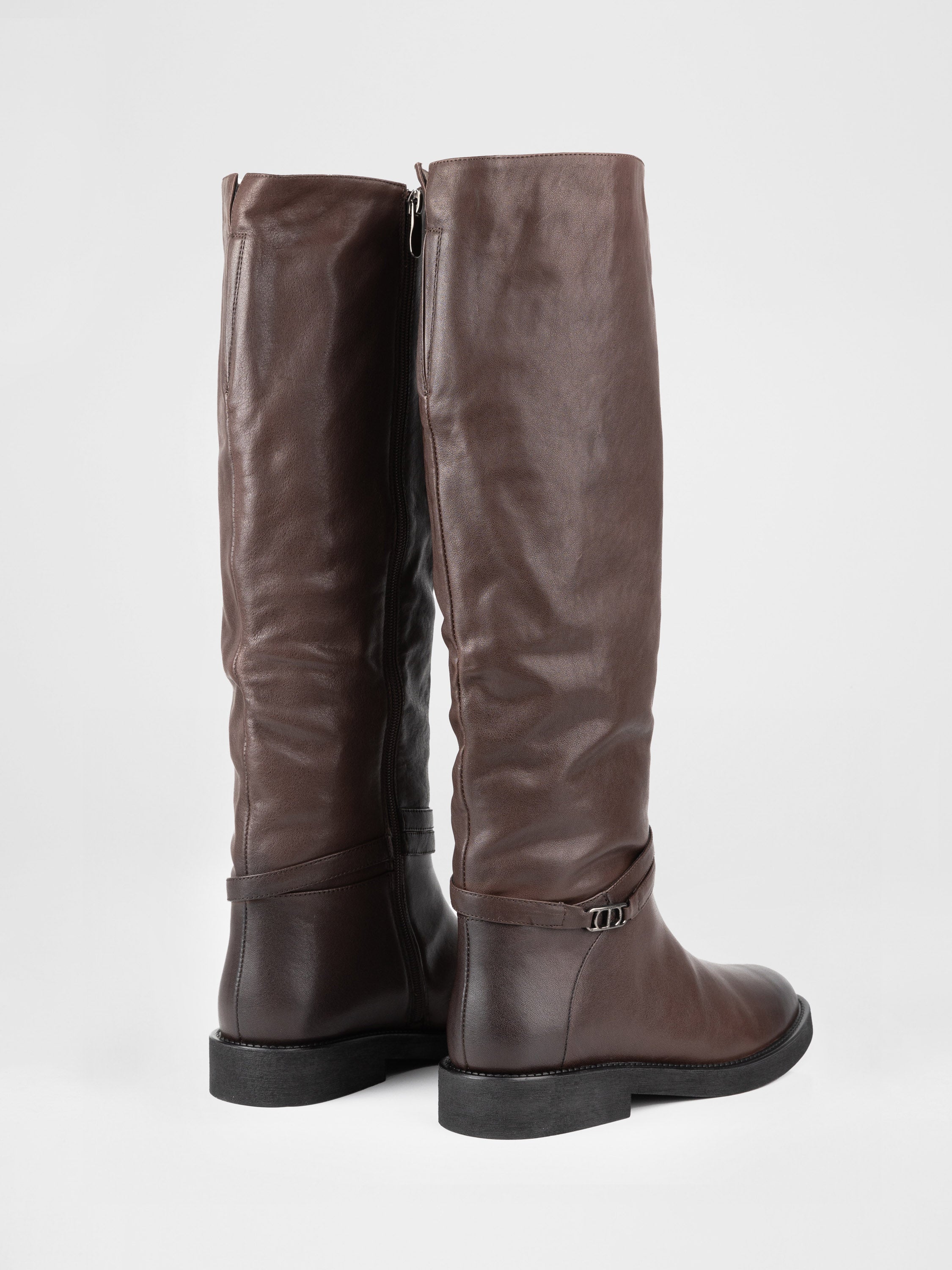 Шкіряні Труби у шоколадному кольорі